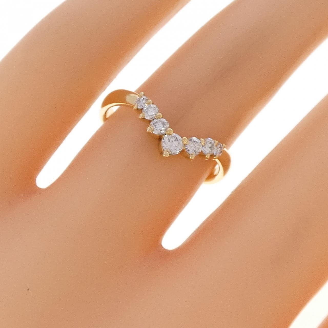 K18YG ダイヤモンド リング 0.27CT
