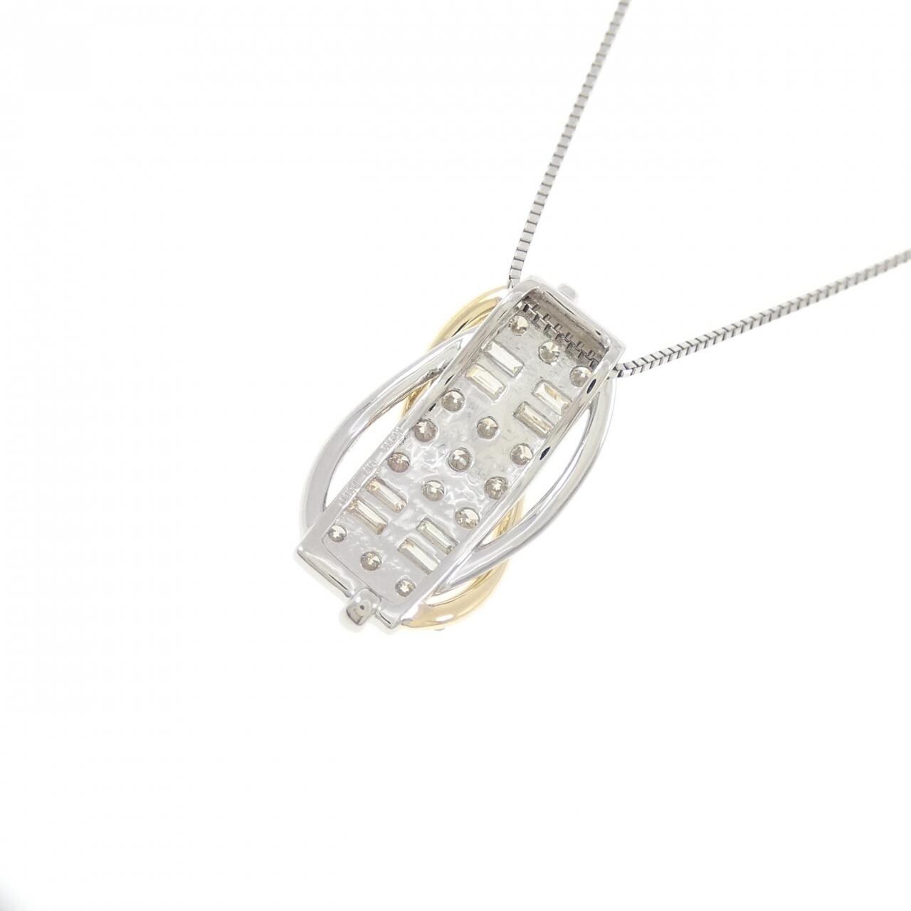 [新品] PT900/K18/PT850钻石项链 1.00CT