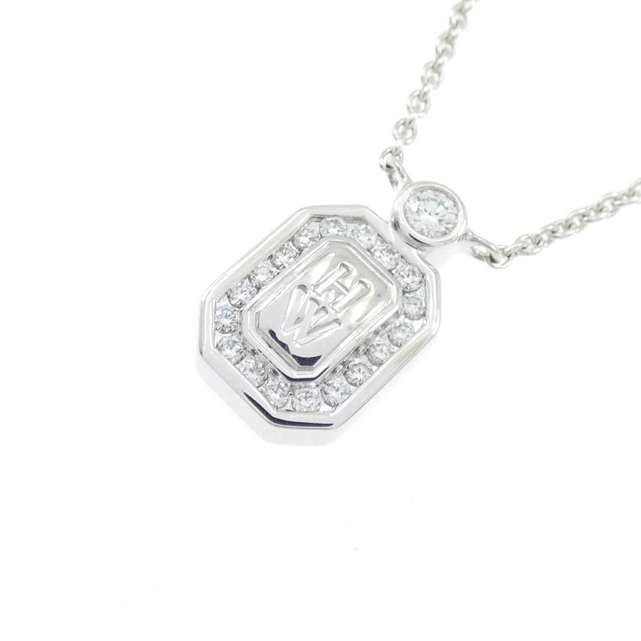 ハリーウィンストン HWロゴ ネックレス