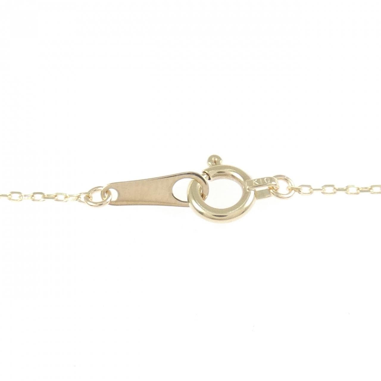 【リメイク】K10YG フラワー ダイヤモンド ネックレス 0.15CT