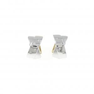 K18YG/K18WG ダイヤモンド イヤリング 0.10CT