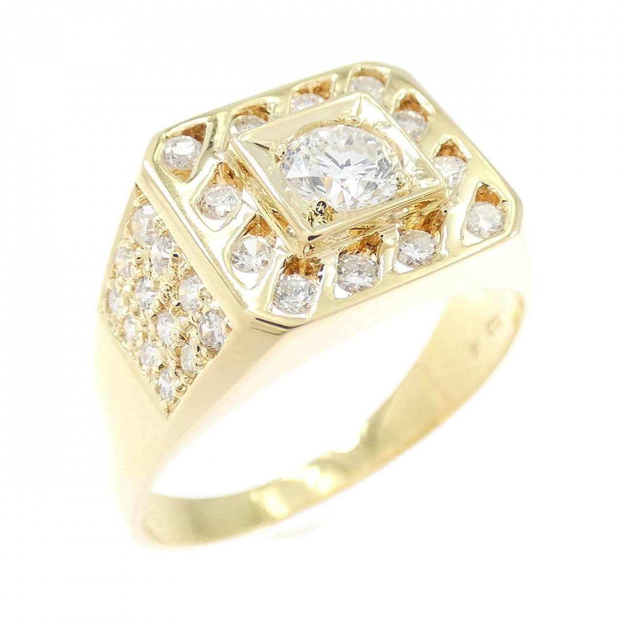 750YG ダイヤモンド リング 0.95CT