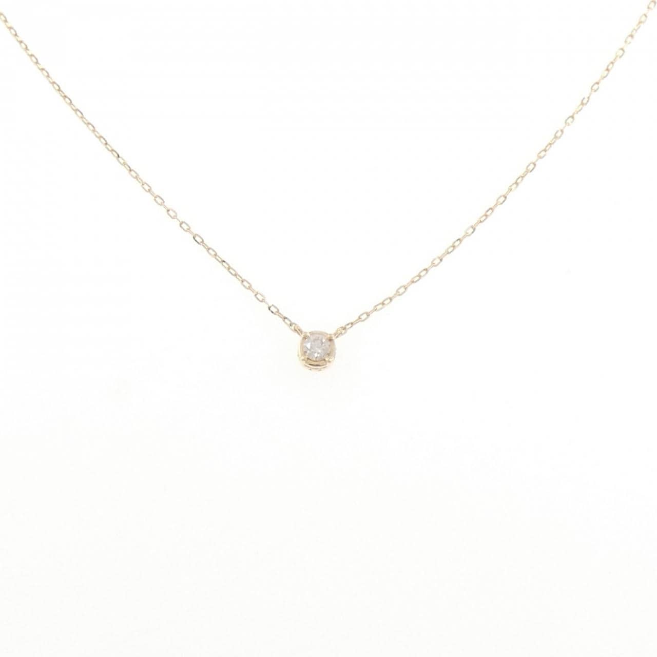 アガット ダイヤモンド ネックレス 0.03CT