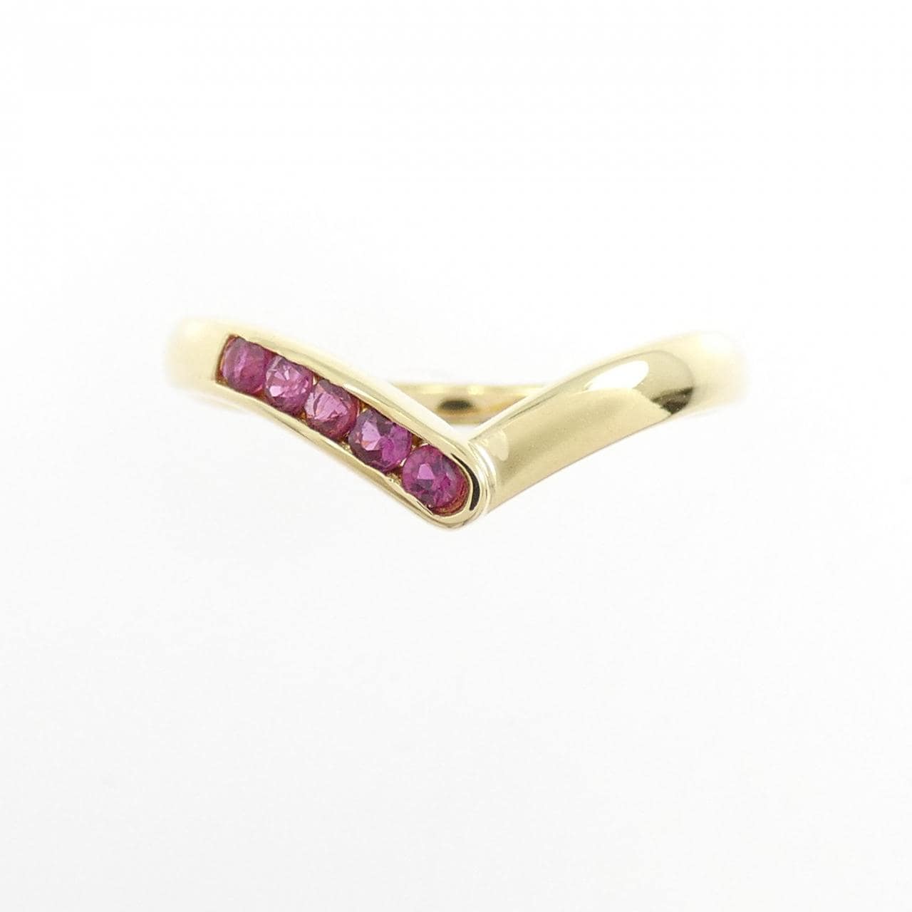 K18YG ルビー リング 0.17CT