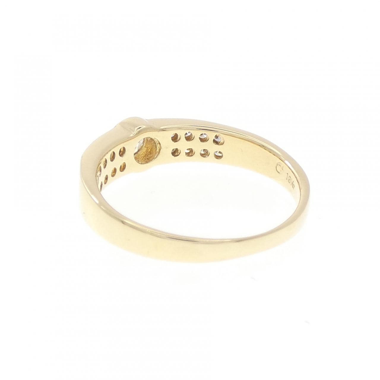 18KTYG ダイヤモンド リング 0.14CT