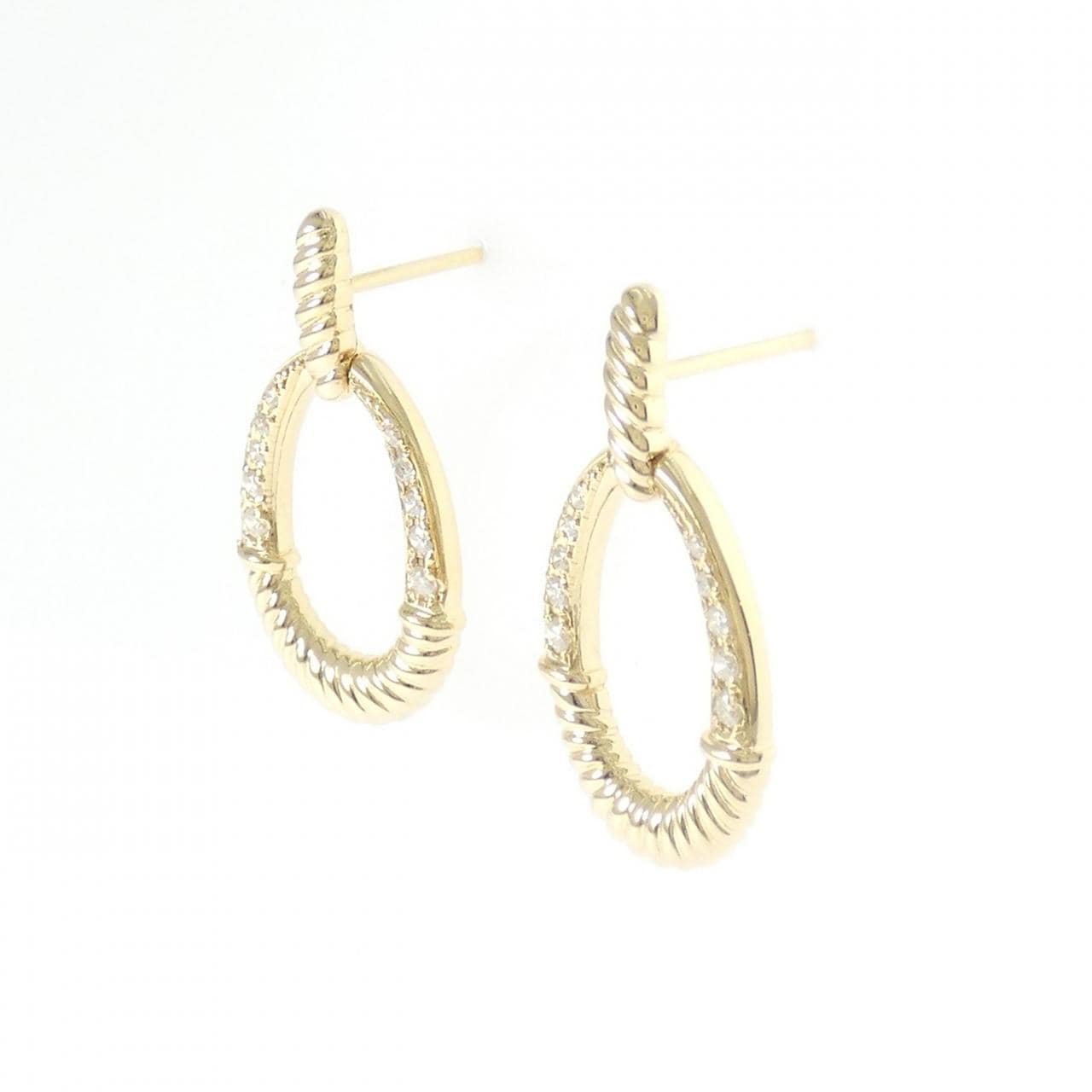 K18YG ダイヤモンド ピアス 0.22CT