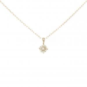 K18PG ソリティア ダイヤモンド ネックレス 0.43CT