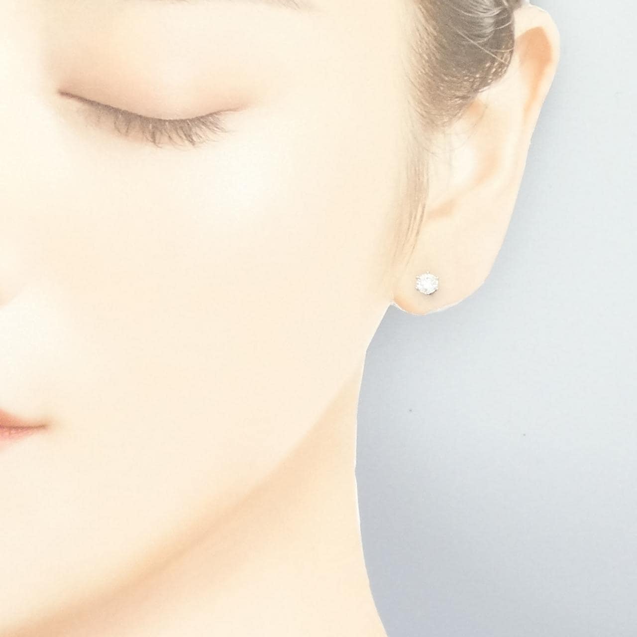 【リメイク】PT900/ST ダイヤモンド ピアス 0.304CT 0.307CT F VVS1 3EXT H&C