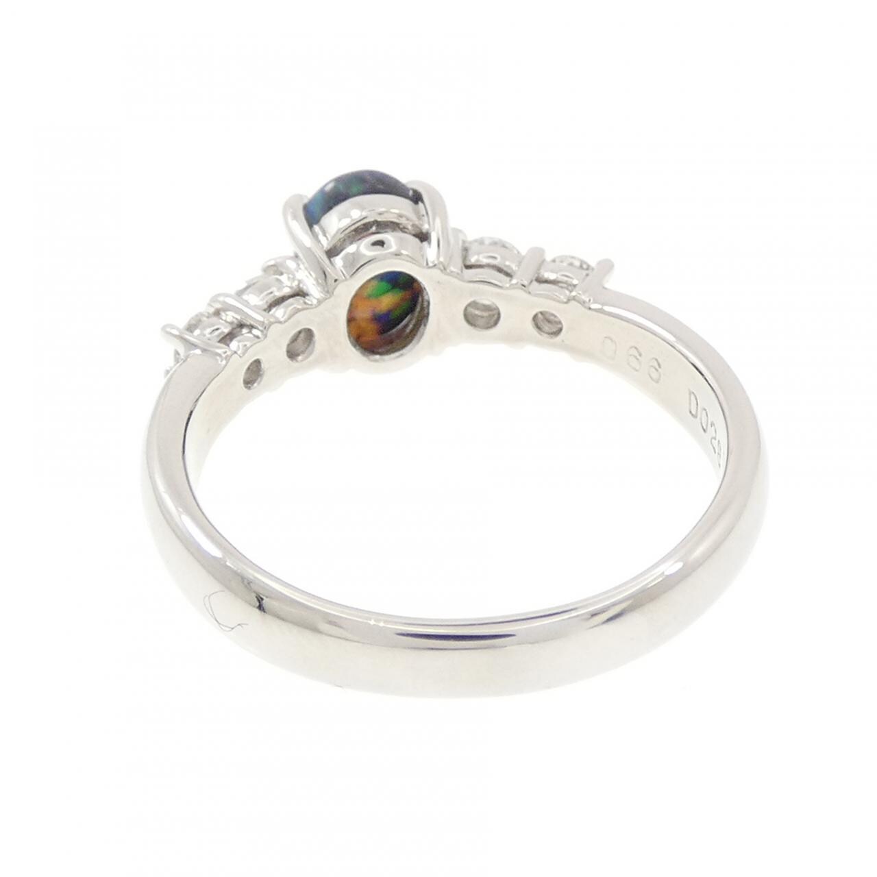 PT900 ブラックオパール リング 0.66CT