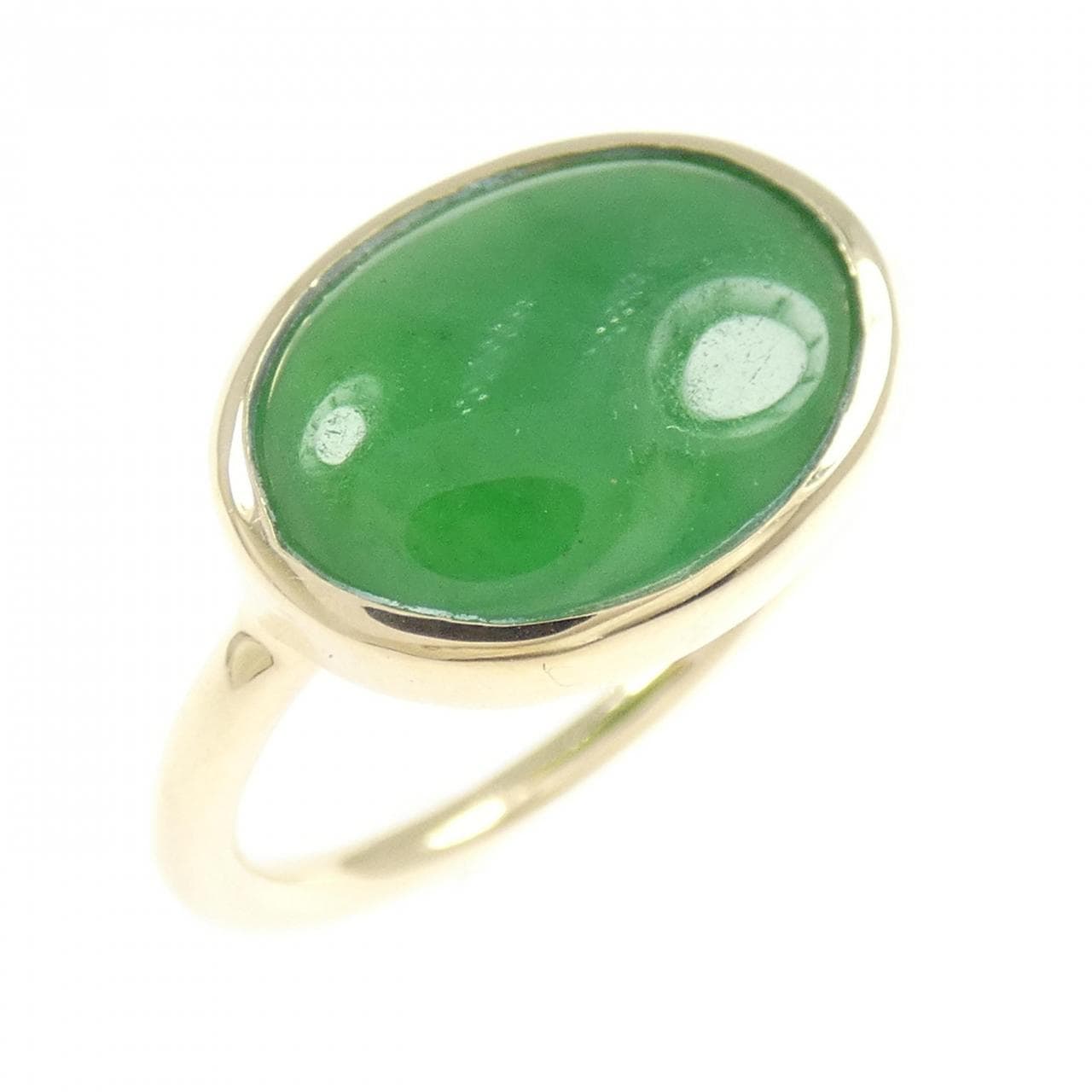 K10YG ヒスイ リング