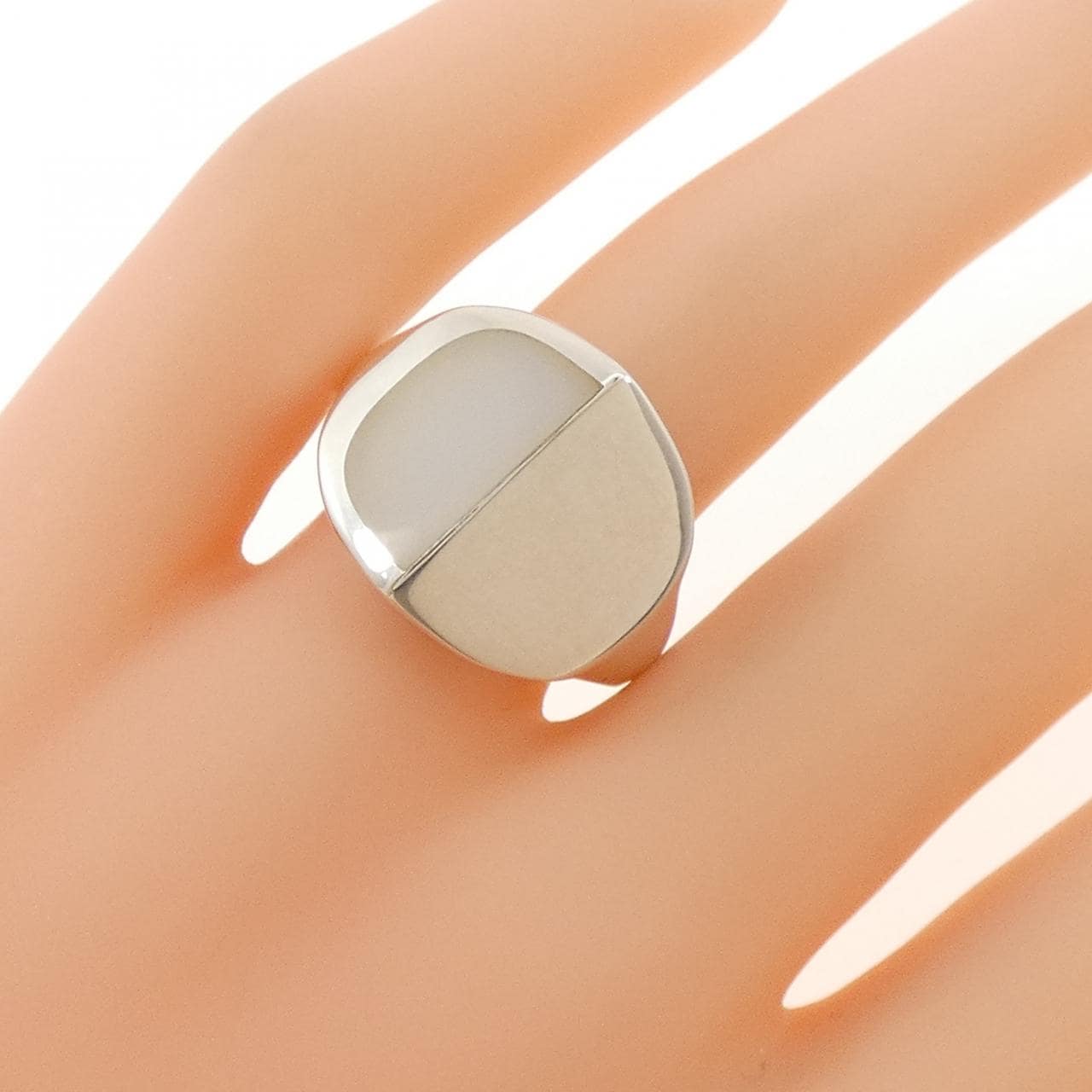 ヒロタカ エキノックス ピラミッド ハーフ ムーン リング