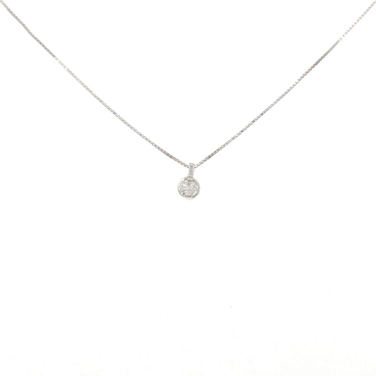 K10WG ダイヤモンド ネックレス 0.08CT