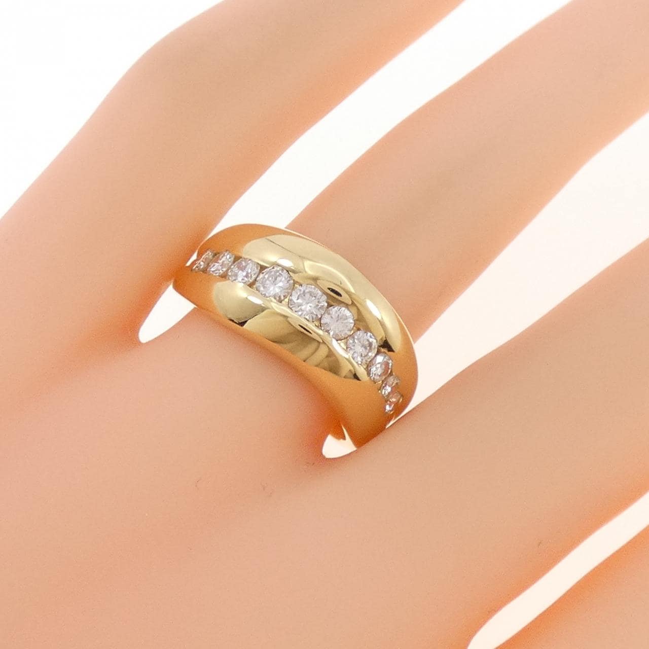 750YG ダイヤモンド リング 0.59CT