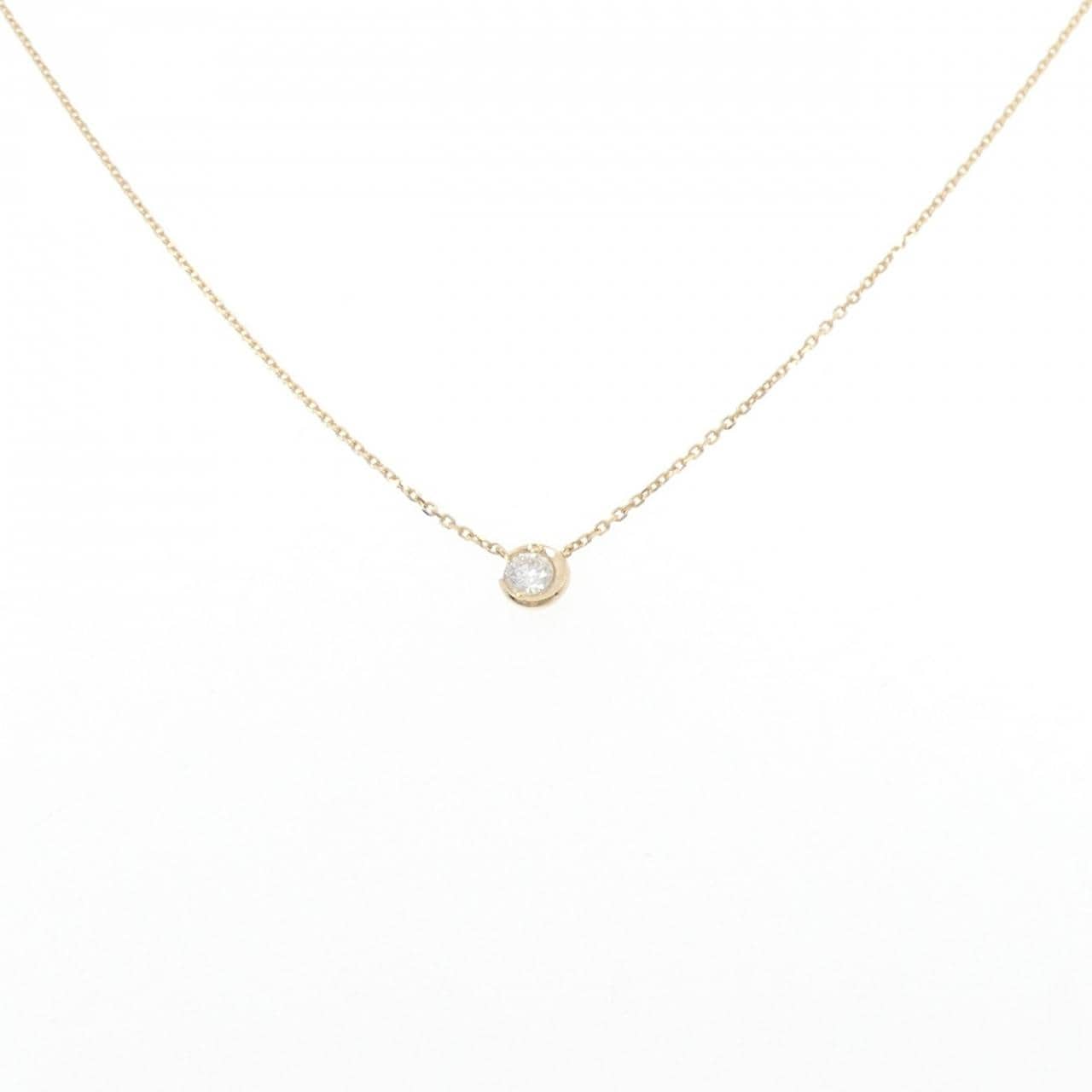 スタージュエリー ムーンセッティング ネックレス 0.10CT