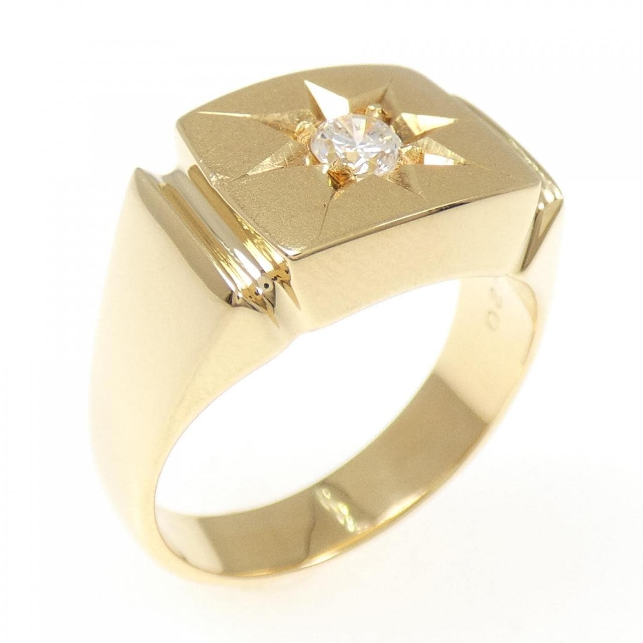 K18YG ダイヤモンド リング 0.208CT