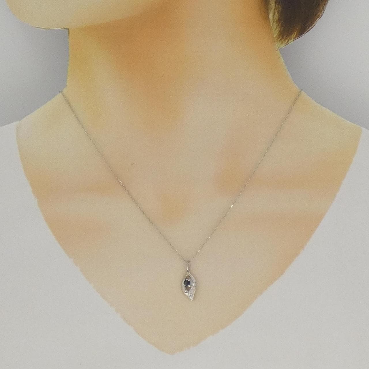 PT/PT850 サファイヤ ネックレス 0.33CT