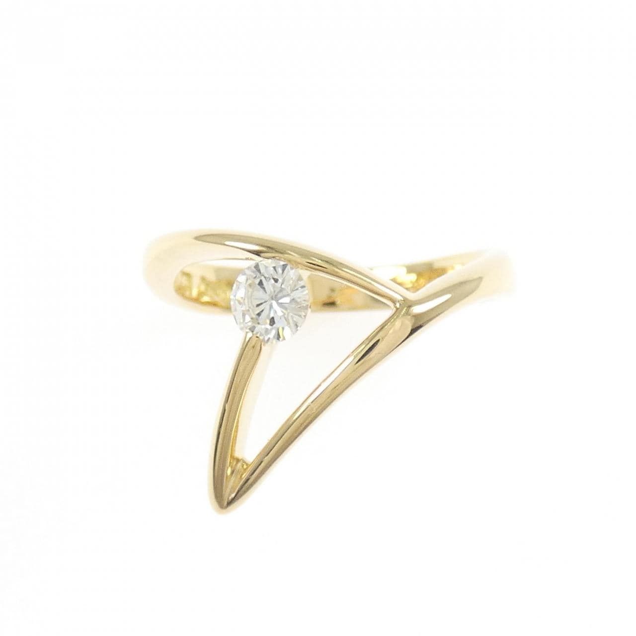 K18YG ダイヤモンド リング 0.21CT