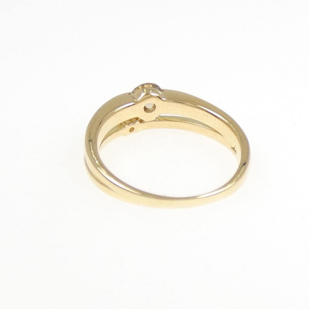 K18YG ダイヤモンド ピンキー リング 0.22CT