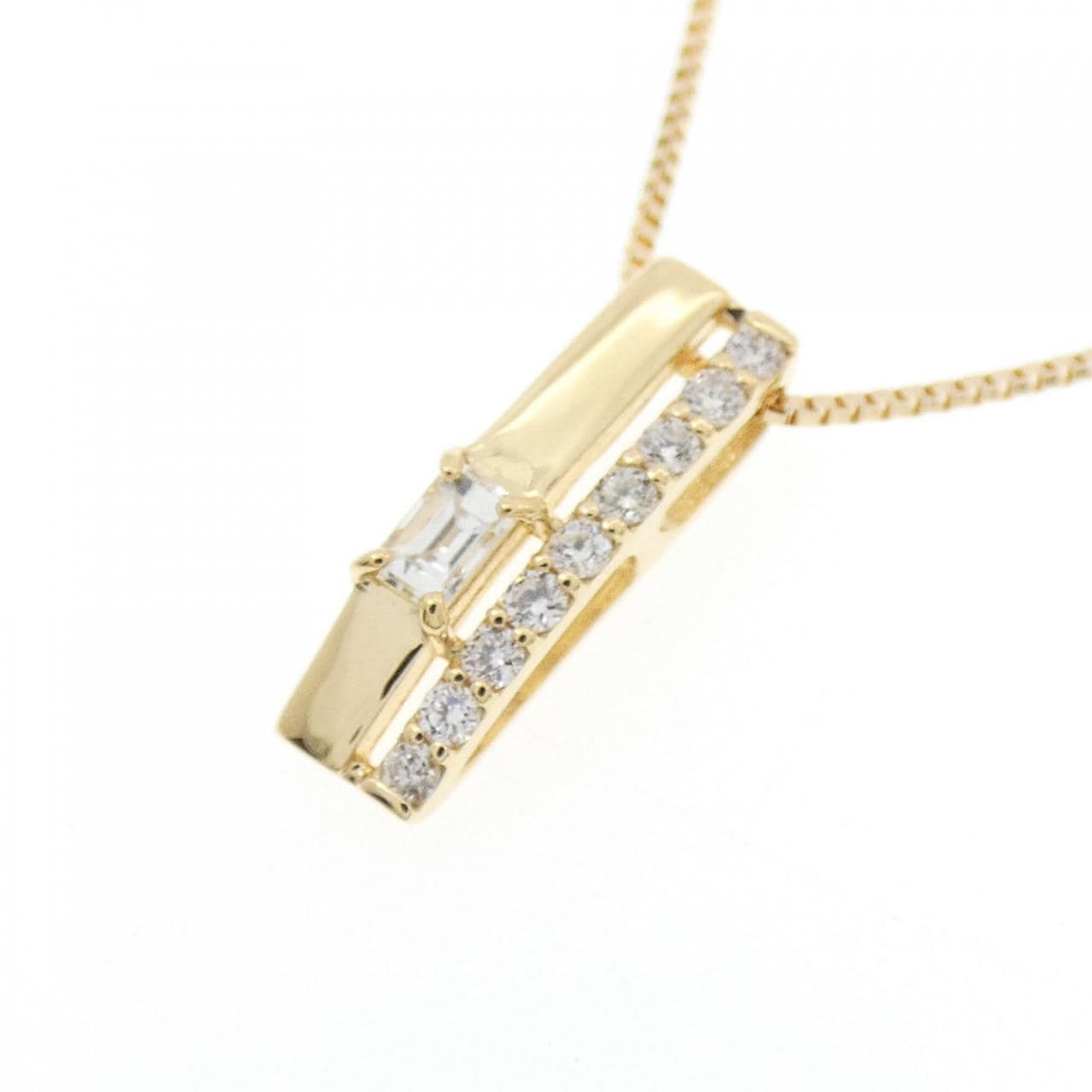 【新品】K18YG ダイヤモンド ネックレス 0.12CT