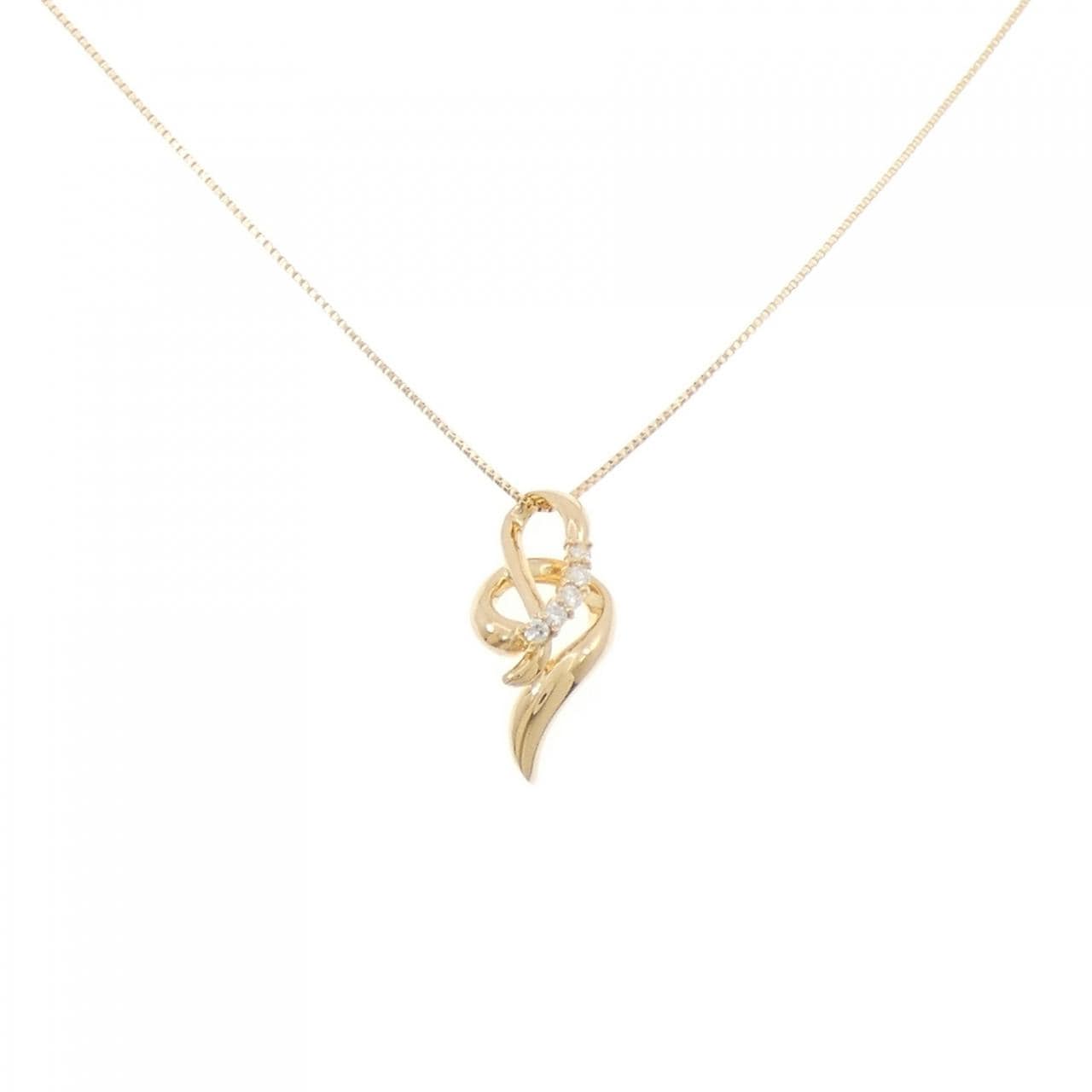 K18YG ダイヤモンド ネックレス 0.06CT