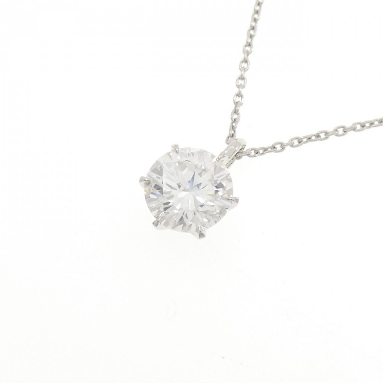 【リメイク】PT900/PT850 ダイヤモンド ネックレス 2.184CT F VVS2 VG
