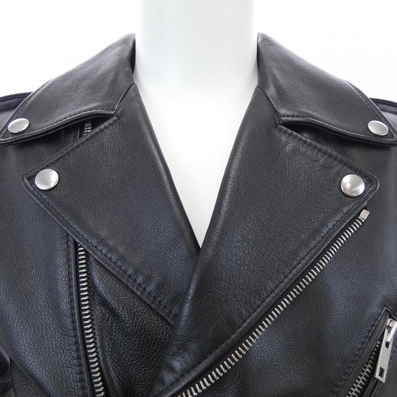 セリーヌ CELINE クラシックバイカージャケット 2E158599E レザーライダースジャケット