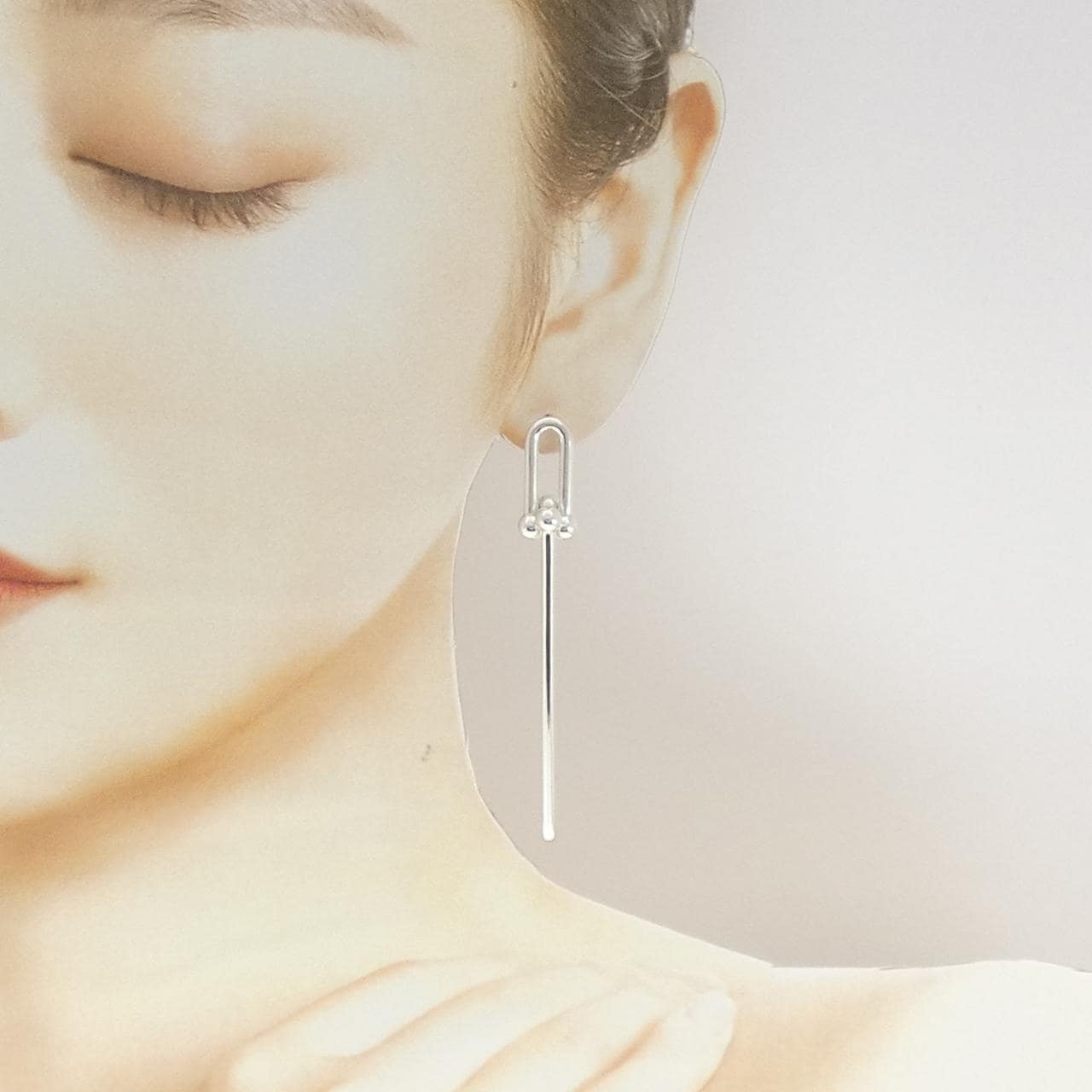 ティファニー ダブルロング リンク ピアス