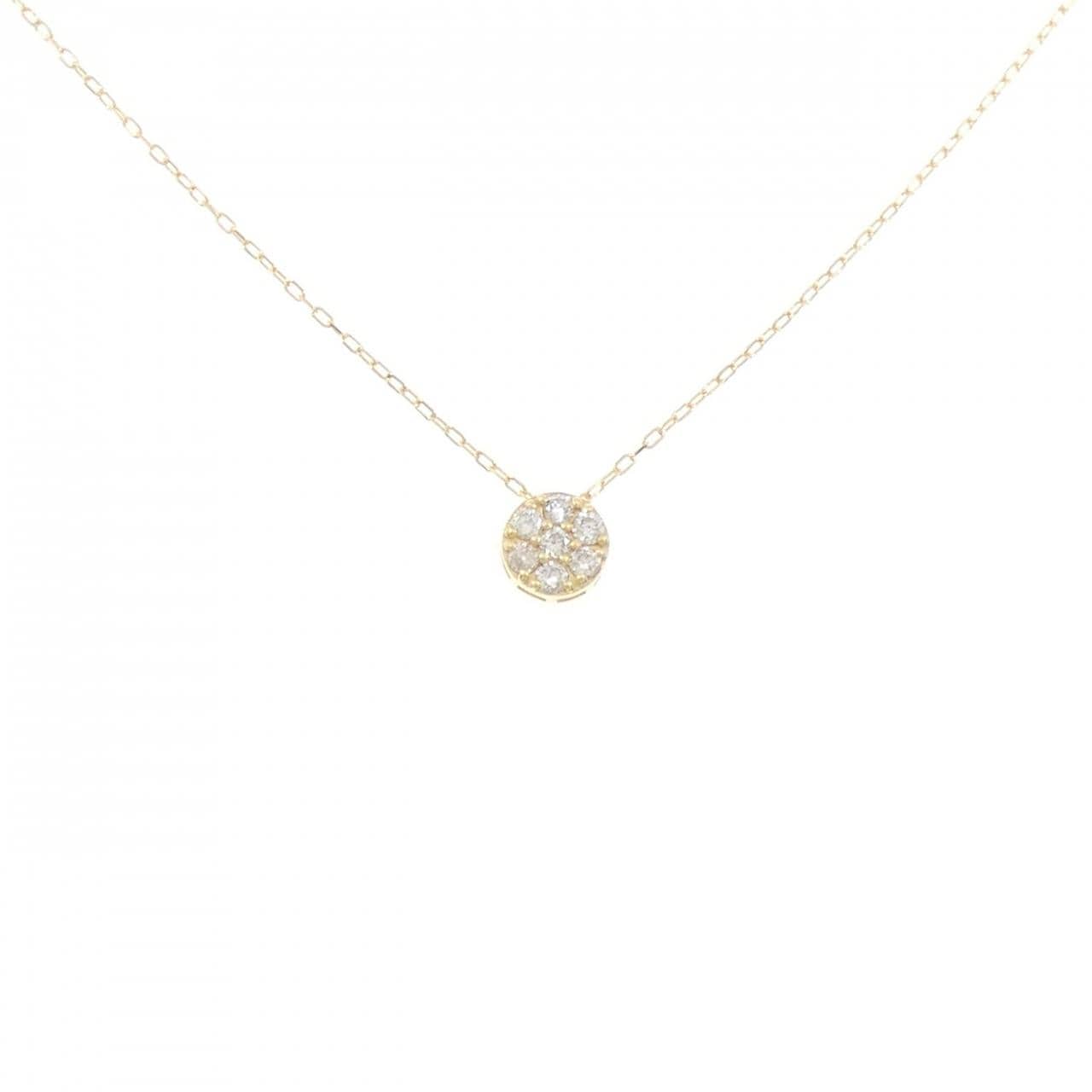 K18YG ダイヤモンド ネックレス 0.15CT