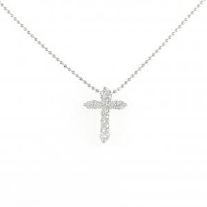 PT900/PT850 クロス ダイヤモンド ネックレス 0.31CT