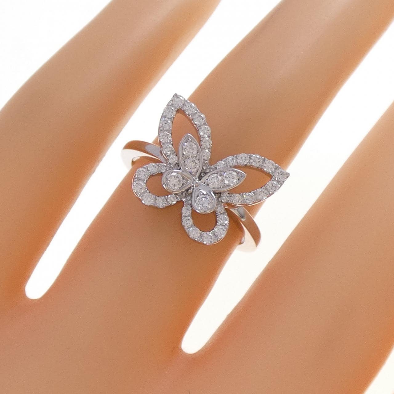 グラフ バタフライ シルエット ミニ リング