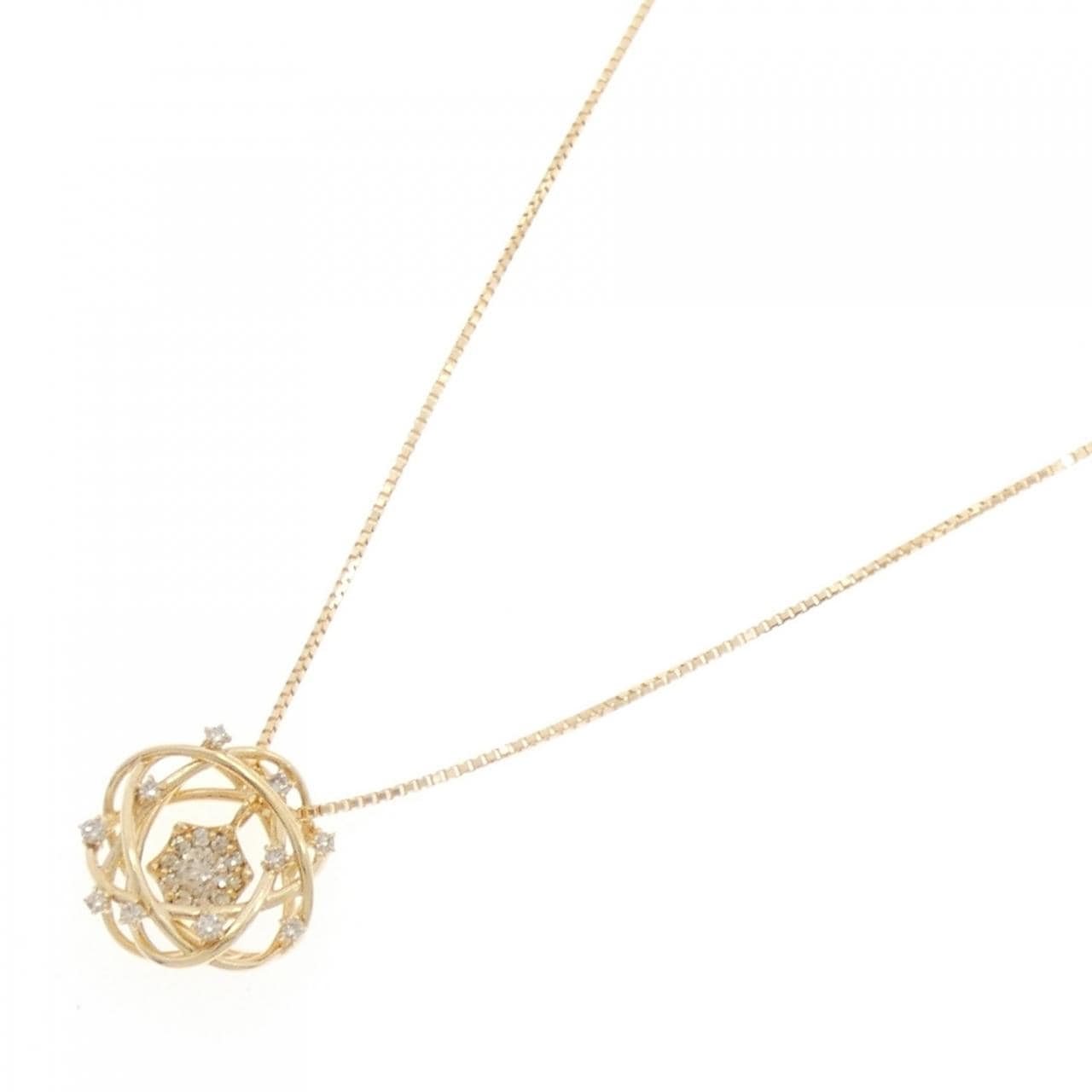 K18YG ダイヤモンド ネックレス 0.31CT