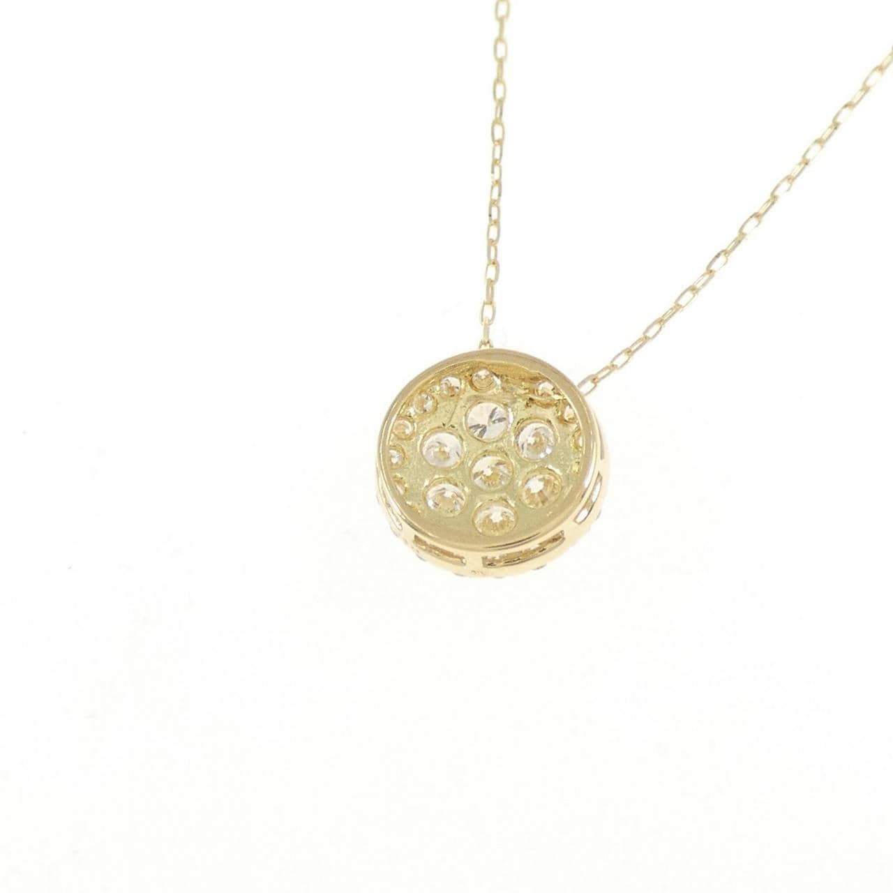 【リメイク】K18YG ダイヤモンド ネックレス 0.10CT