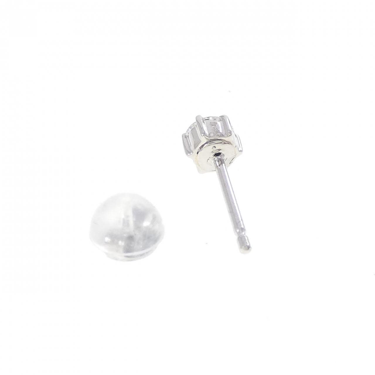 PT850/PT900 ダイヤモンド ピアス 0.224CT D SI1 VG 片耳