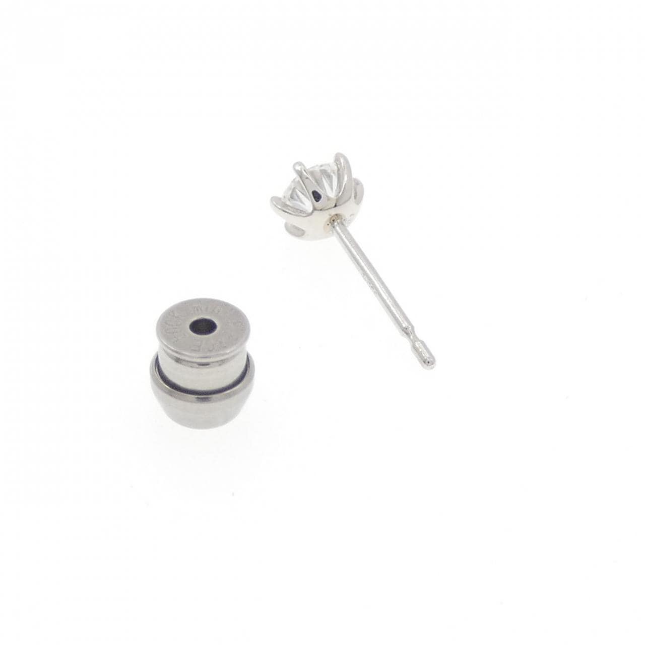 【リメイク】PT900/ST ダイヤモンド ピアス 0.301CT D VS1 VG 片耳