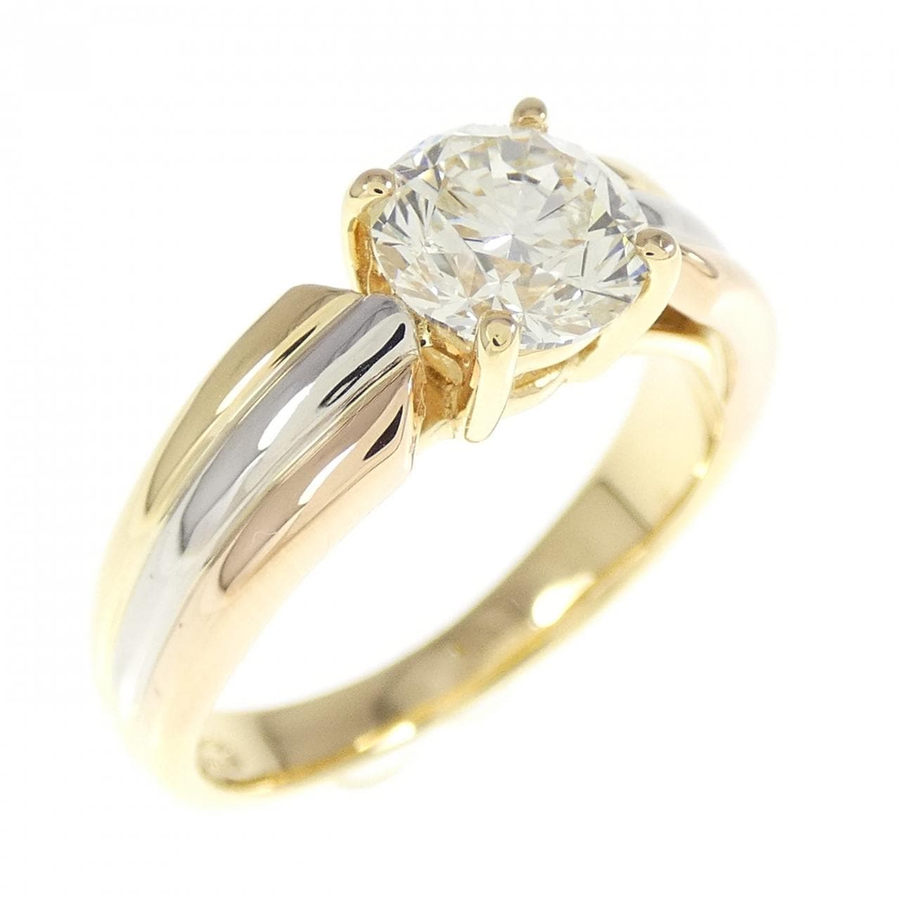 750YG/750PG/PT900 ダイヤモンド リング 1.029CT J SI2 Good
