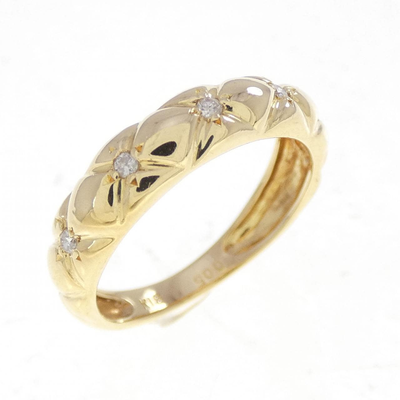 K18YG ダイヤモンド リング 0.05CT