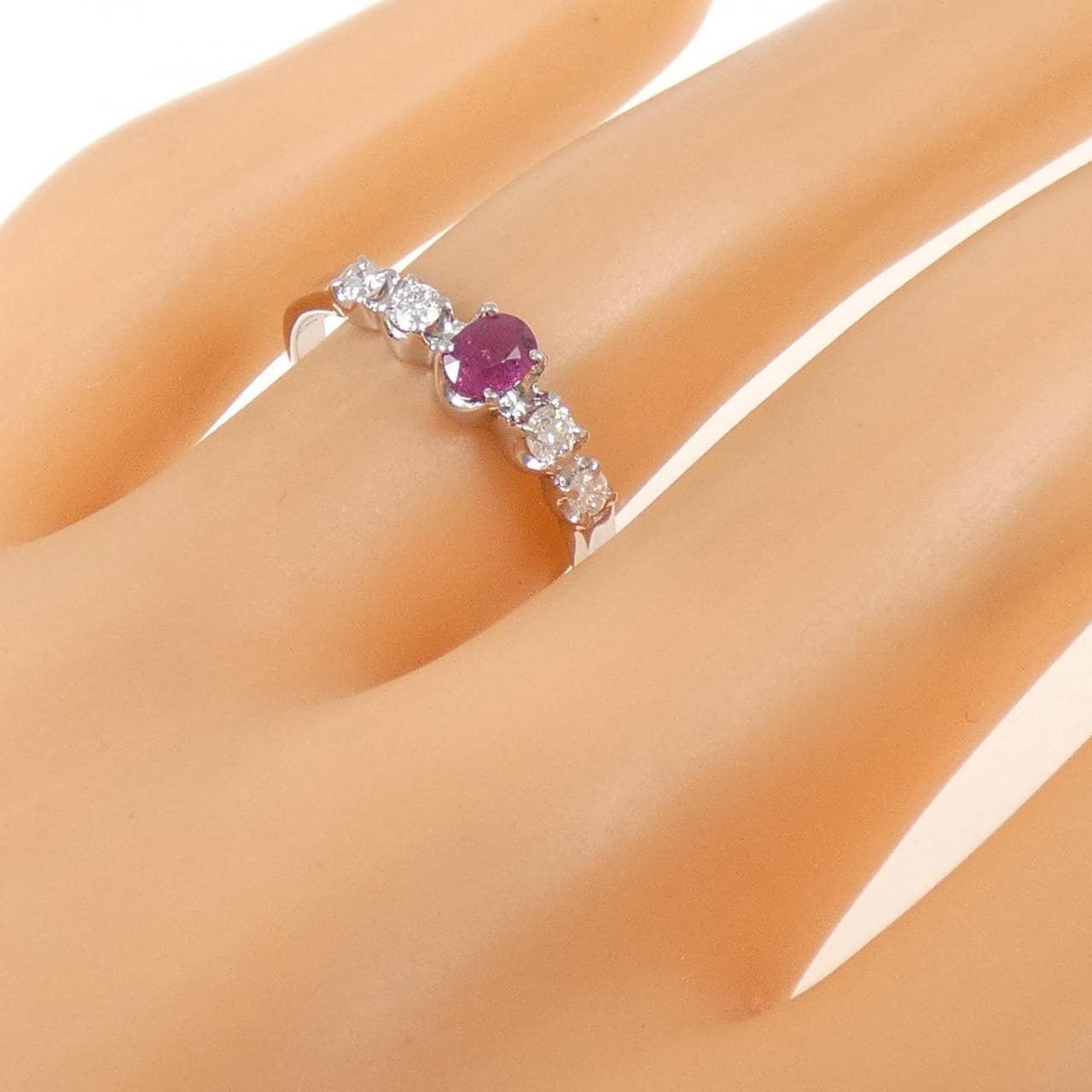 PT900 ルビー リング 0.27CT