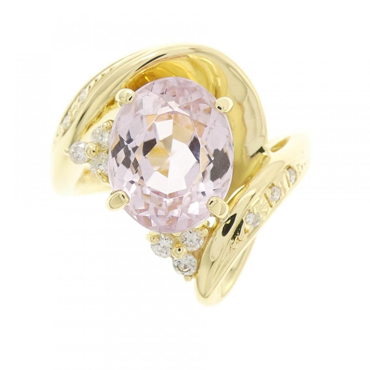 K18YG クンツァイト リング 3.48CT