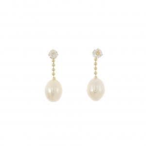 K18YG 淡水パール ピアス