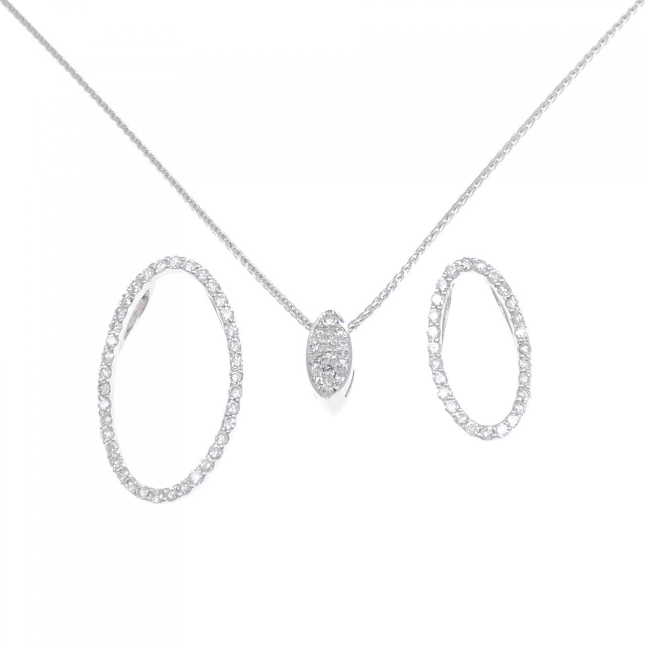 PT 2WAY Diamond necklace 1.00CT