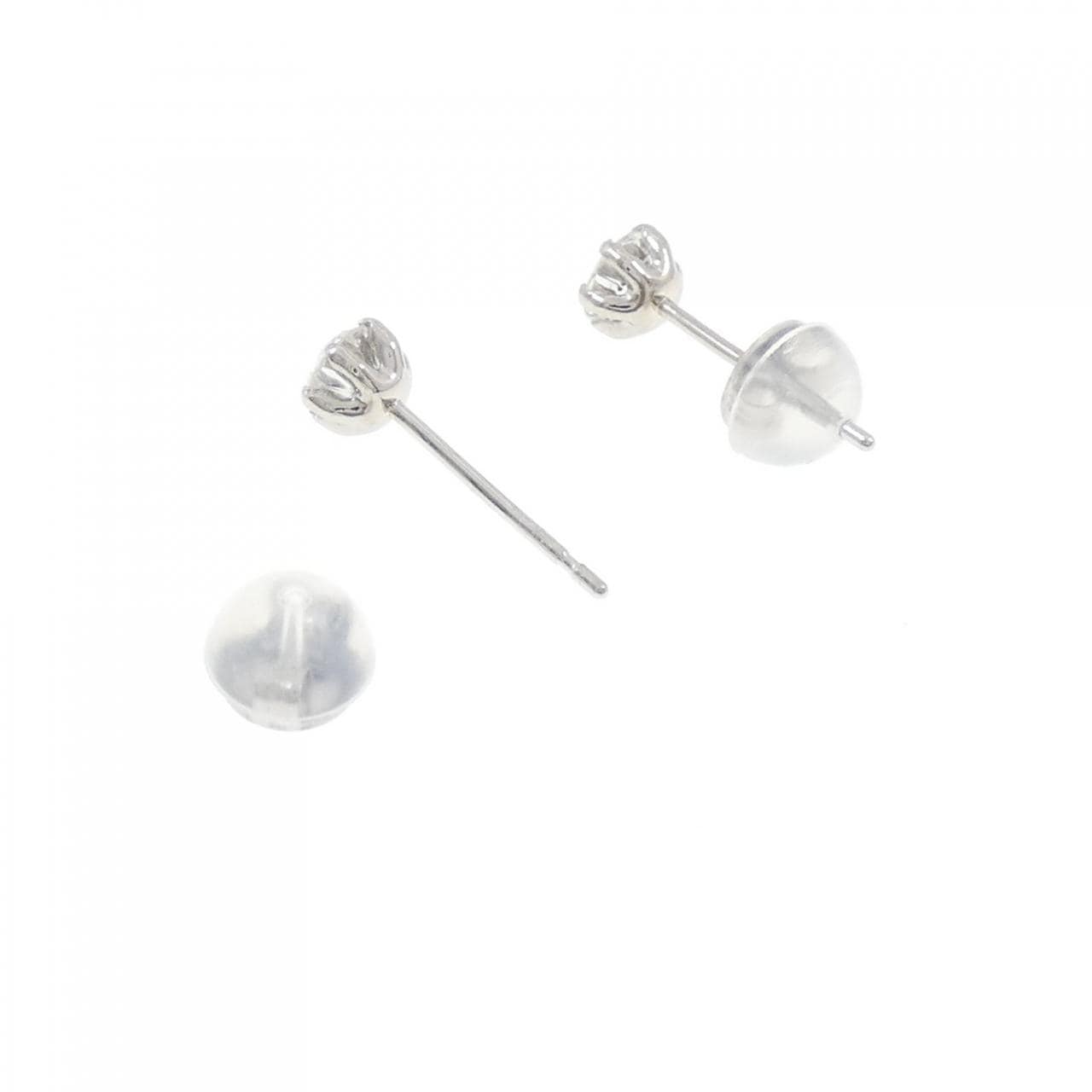 PT900 ソリティア ダイヤモンド ピアス 0.40CT