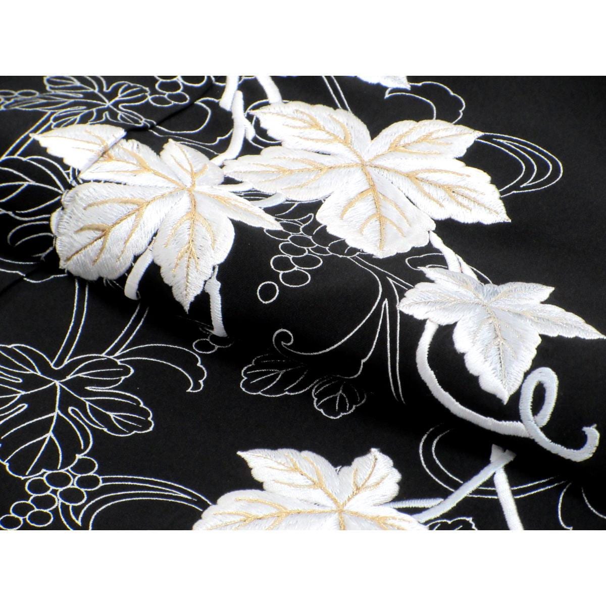 【未使用品】単衣　訪問着　銀彩加工　刺繍入り