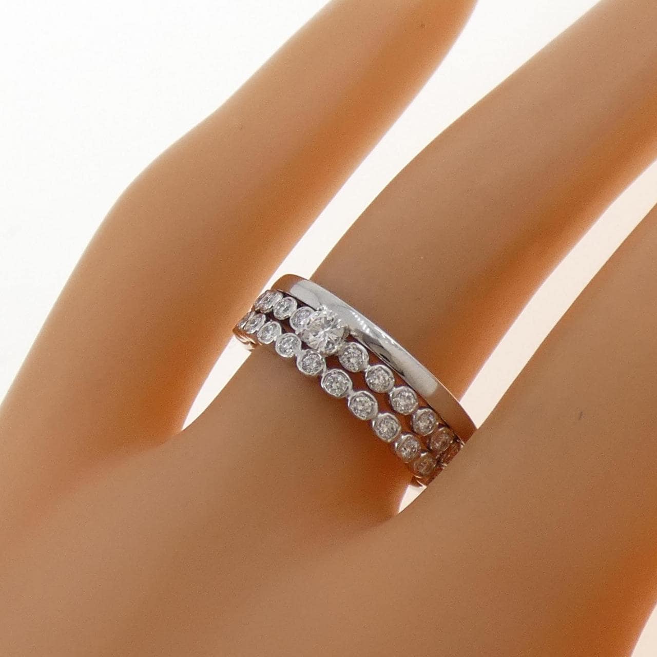クミキョク ダイヤモンド リング 0.22CT