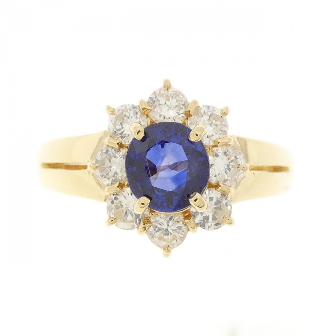 K18YG サファイヤ リング 0.70CT