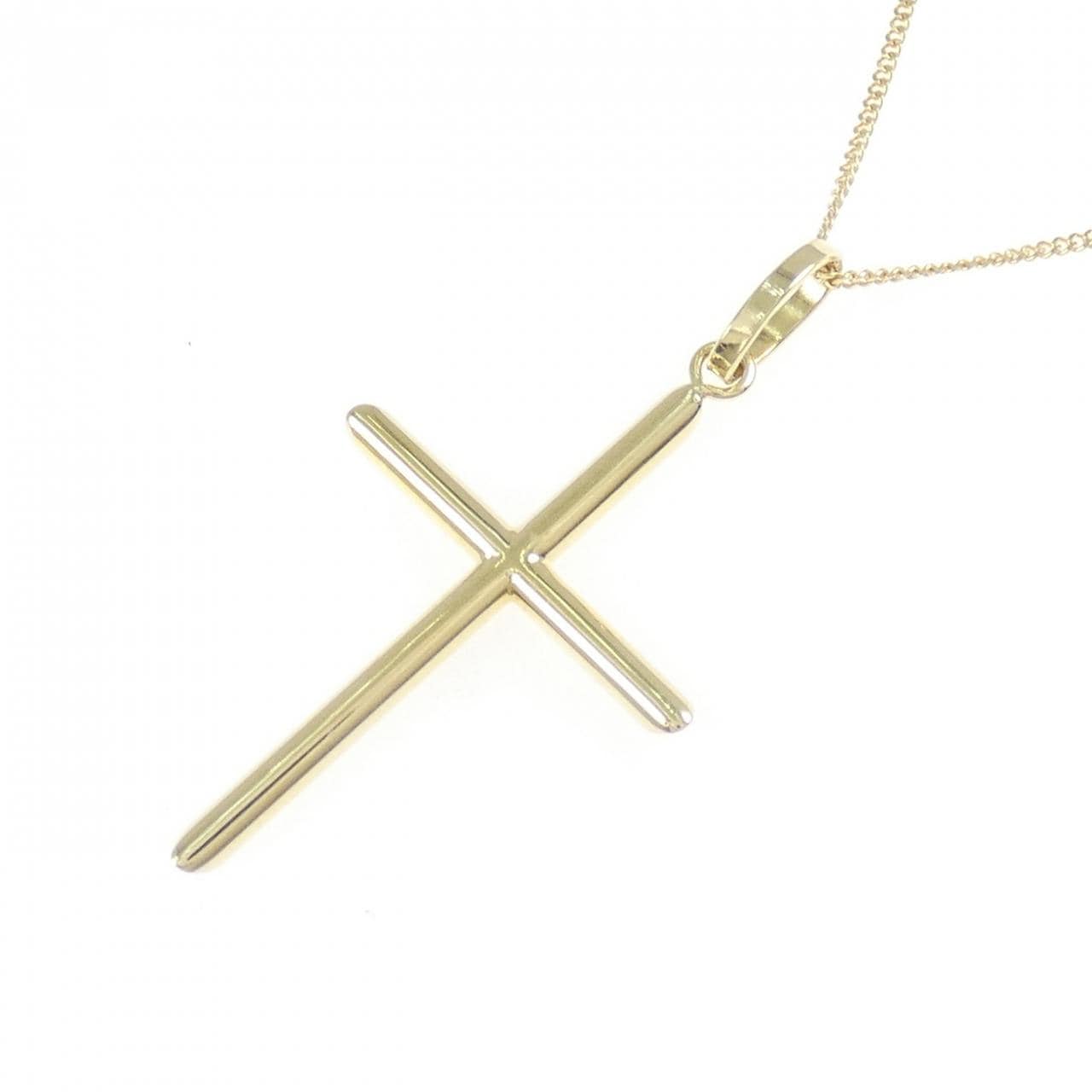 K18YG クロス ネックレス