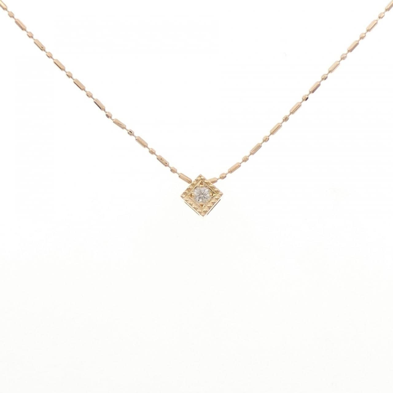アガット ダイヤモンド ネックレス 0.03CT