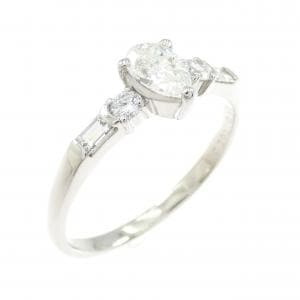 PT900 ダイヤモンド リング 0.390CT I SI2 ペアシェイプ