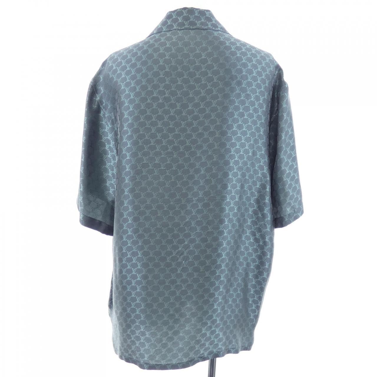 ルイヴィトン LOUIS VUITTON ショートスリーブジャガードシルクプレンドシャツ HRS30WKSY S／Sシャツ