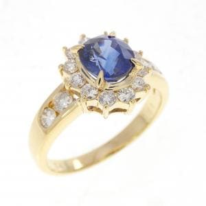 K18YG サファイヤ リング 1.164CT