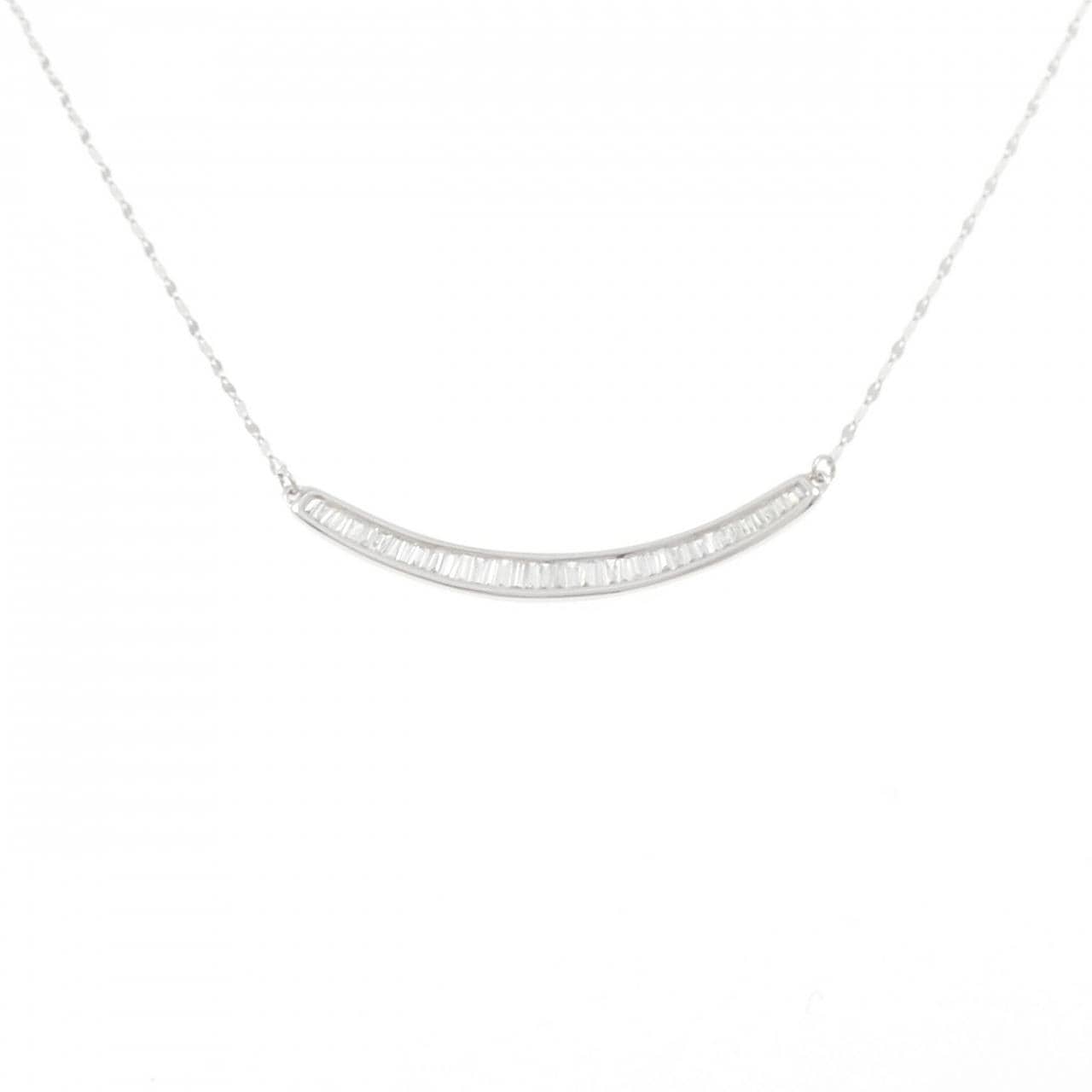 K18WG ダイヤモンド ネックレス 0.25CT